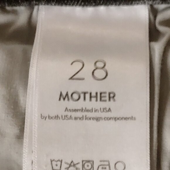 MOTHER The Ditcher Zip Ankle Jeans Womens 28, Smoking Section Black - Picture 3 of 10